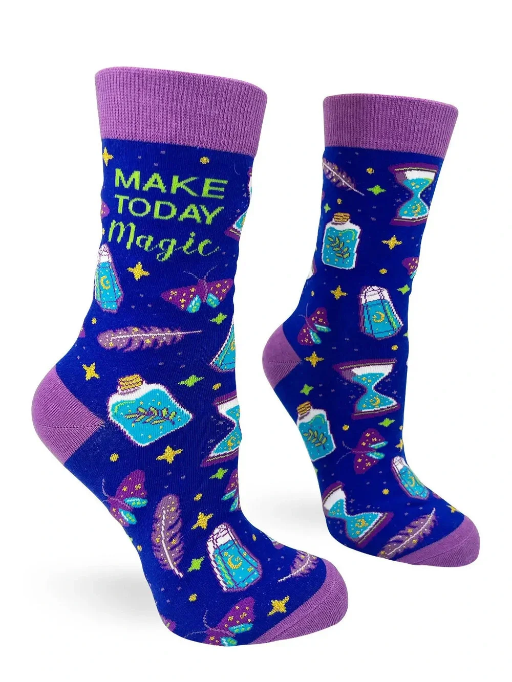 FD8 | Fabdaz Women's Novelty Crew Socks | Make Today Magic | Size 5-10